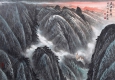 岑學(xué)恭作品 巫峽朝暉 高清大圖下載