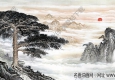 國(guó)畫(huà)名作_黃山迎客松_高清大圖下載