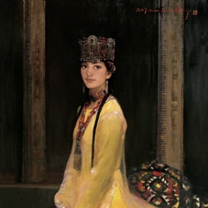 文國(guó)璋油畫(huà)人物作品《冠頂?shù)膶毷沸蕾p