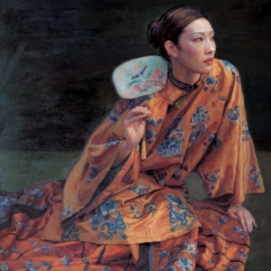 陳逸飛油畫(huà)人物作品《春閨》欣賞