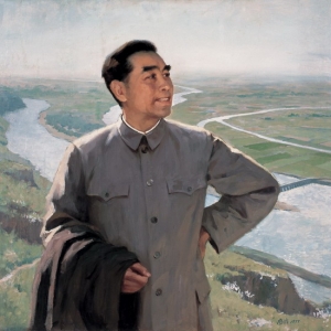 靳尚誼油畫(huà)人物作品《江河大地的春天》欣賞