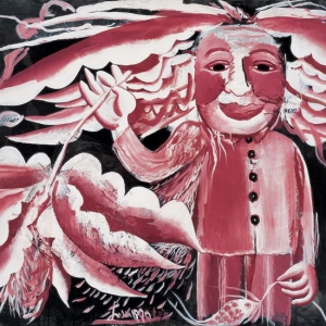 李山（油）油畫抽象作品《胭脂帝國(guó)——胭脂之十五》拍賣成交價(jià) ...
