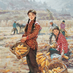 王勝利人物油畫《秋陽(yáng)》欣賞