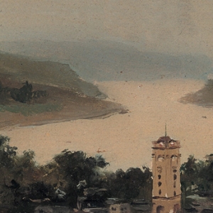 吳作人風(fēng)景油畫《長江圖》欣賞