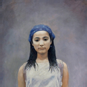于生文人物油畫(huà)《肖像 NO.2》欣賞