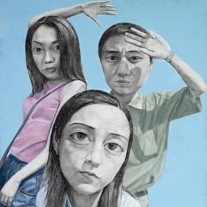 忻海州油畫(huà)人物《變動(dòng) 手勢(shì)》欣賞