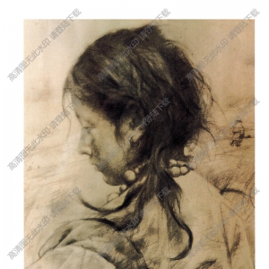 艾軒素描_牧場(chǎng)少女_高清大圖下載