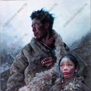 艾軒油畫_穿越狼谷_高清圖片下載