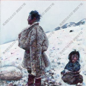 艾軒油畫_大雪山_高清圖片下載