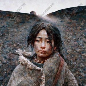艾軒油畫作品_希望的路_高清大圖下載