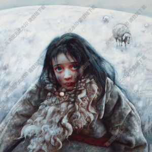 艾軒油畫作品_小毛毛蟲_高清下載