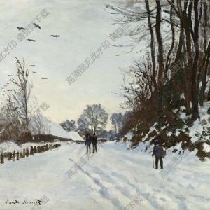 莫奈的畫_雪后風(fēng)景_高清大圖下載