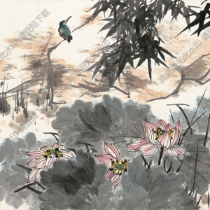 李苦禪國(guó)畫(huà)_荷花_高清大圖下載