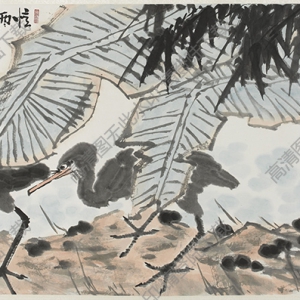 李苦禪國(guó)畫_憶雨后即景_高清大圖下載