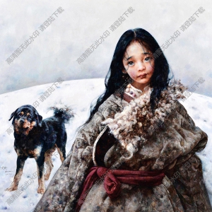艾軒油畫_若爾蓋的早春_高清大圖下載
