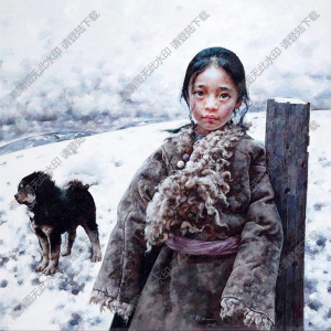 艾軒油畫_靜待_高清大圖下載