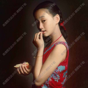 王沂東油畫作品_石榴熟了_高清大圖下載