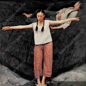 王沂東油畫作品_沂河水_高清大圖下載