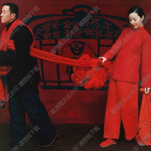 王沂東油畫_新郎新娘_高清圖片下載