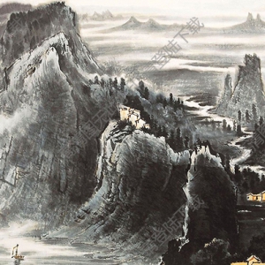 李可染的畫_漓江天下景_高清大圖下載
