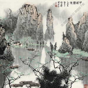 白雪石的畫_千峰競秀_高清大圖下載