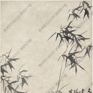 清_鄭板橋鄭燮_風(fēng)竹石圖_高清大圖下載