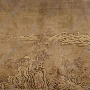 南宋 劉松年《雪山圖》國(guó)畫高清大圖下載