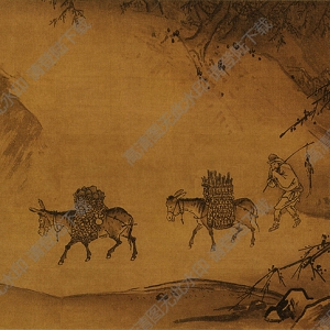 南宋 馬遠(yuǎn)《曉雪山行圖》國(guó)畫高清大圖下載