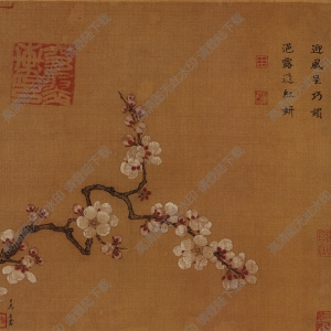宋 馬遠(yuǎn)《倚云仙杏圖》國(guó)畫高清大圖下載