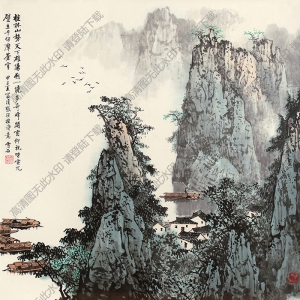 白雪石名畫_桂林山勢天下雄_高清大圖下載