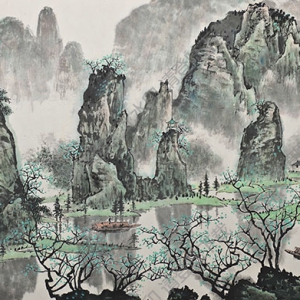 白雪石名畫_漓江春色_高清大圖下載