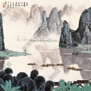 白雪石_名畫_漓江山水_高清大圖下載