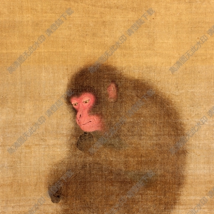南宋 毛松《猿圖》國(guó)畫高清大圖下載