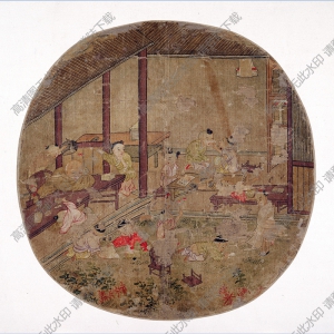 明《學(xué)童鬧堂》國(guó)畫(huà)高清大圖下載