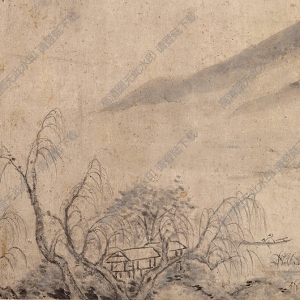 明 卞文瑜《秋窗讀易》國(guó)畫(huà)高清大圖下載