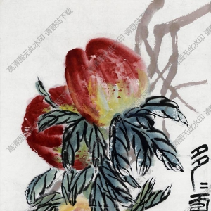 齊白石《多壽圖》國畫高清大圖下載