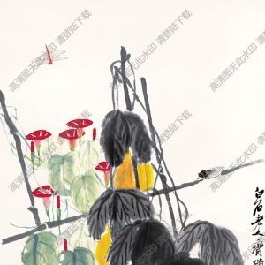 齊白石《葫蘆牽?；ā穱嫺咔宕髨D下載