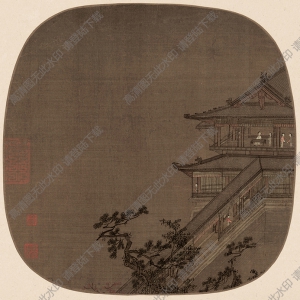 宋 佚名《高閣凌空?qǐng)D》國(guó)畫(huà)高清大圖下載