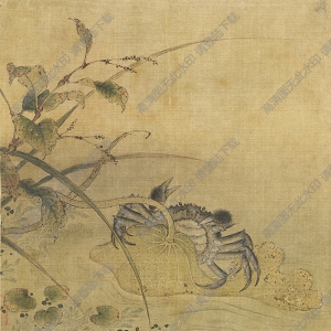 宋 佚名《荷蟹圖》國(guó)畫(huà)高清大圖下載