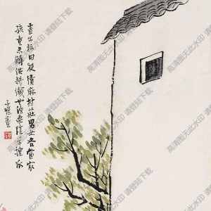 豐子愷名畫_晝出耘田夜績麻_村莊兒女各當(dāng)家_高清大圖下載