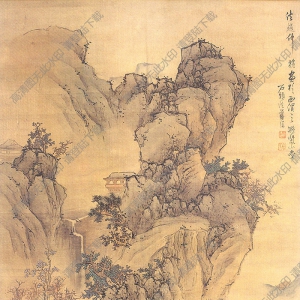 明 藍(lán)瑛《山水圖》-3國畫高清大圖下載