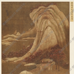 唐 楊升《蓬萊飛雪圖》國(guó)畫高清大圖下載