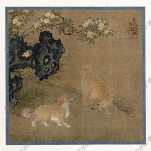 唐 趙福《猶圖》國(guó)畫高清大圖下載
