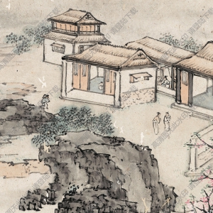 清 黃夔《山水人物》國(guó)畫(huà)高清大圖下載