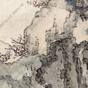 清 黃夔《山水人物》-1國(guó)畫(huà)高清大圖下載
