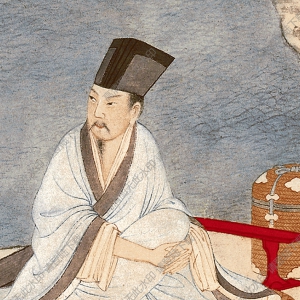 清 劉彥沖《聽(tīng)阮圖》國(guó)畫(huà)高清大圖下載