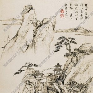 清 王宸《山水冊(cè)》-5國(guó)畫(huà)高清大圖下載