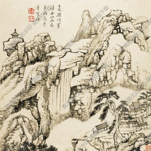 清 王宸《山水冊(cè)》-7國(guó)畫(huà)高清大圖下載