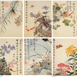 清 王武《花卉》-1國(guó)畫(huà)高清大圖下載