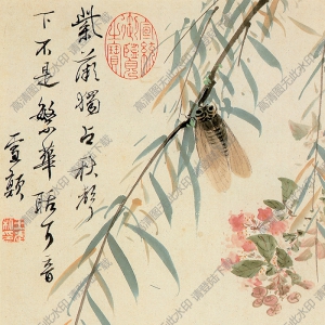 清 王武《花卉》-3國(guó)畫(huà)高清大圖下載